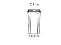 Contenedor de residuos 005360 - Vista frontal