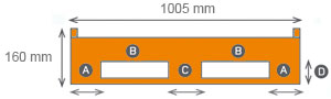 Palet compacto heavy 06O1210H15 - Vista frontal