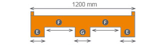 Palet ligero 06O1212L - Vista lateral