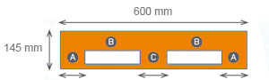 Palet compacto medium 06O6080H3R - Vista frontal